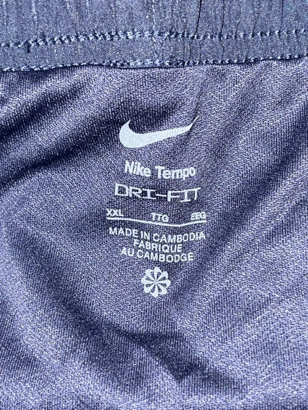 Nike Navy and Purple‎ Women's Running Shorts